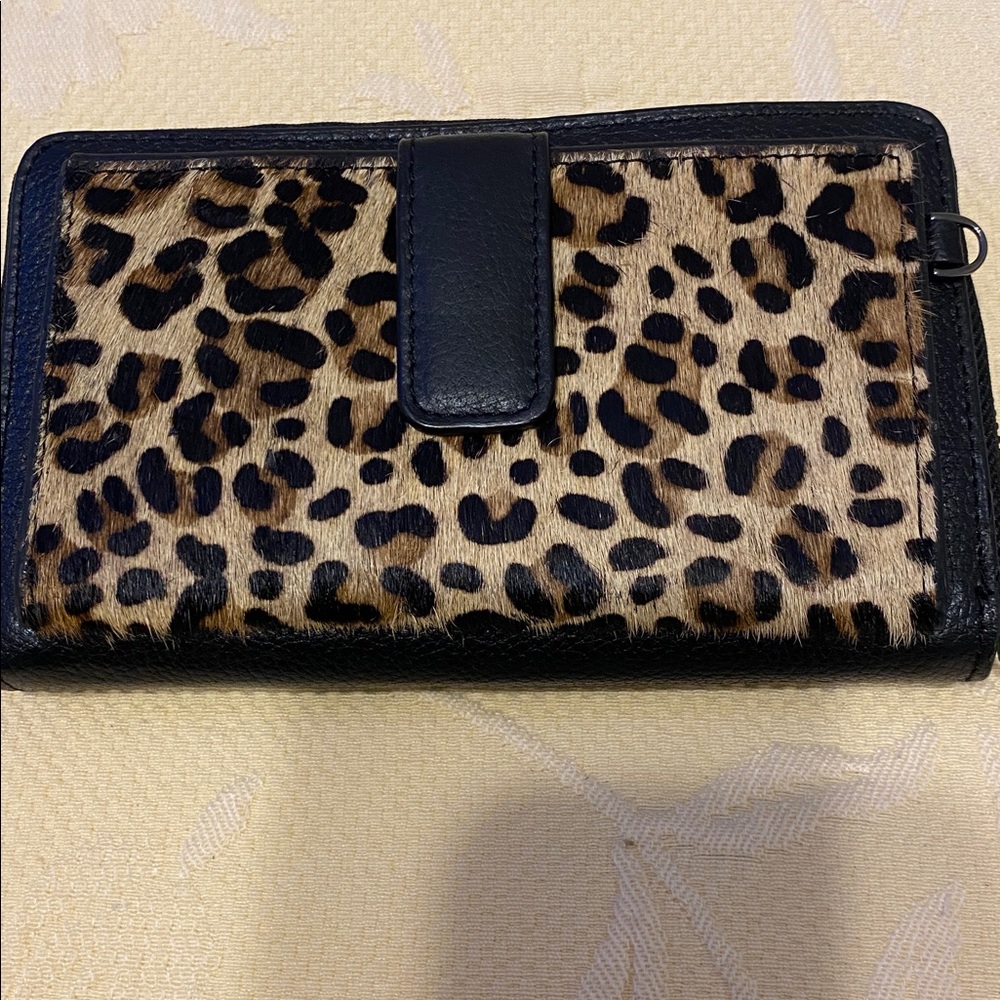 Rachel Roy Black Leather Wallet, no wear.